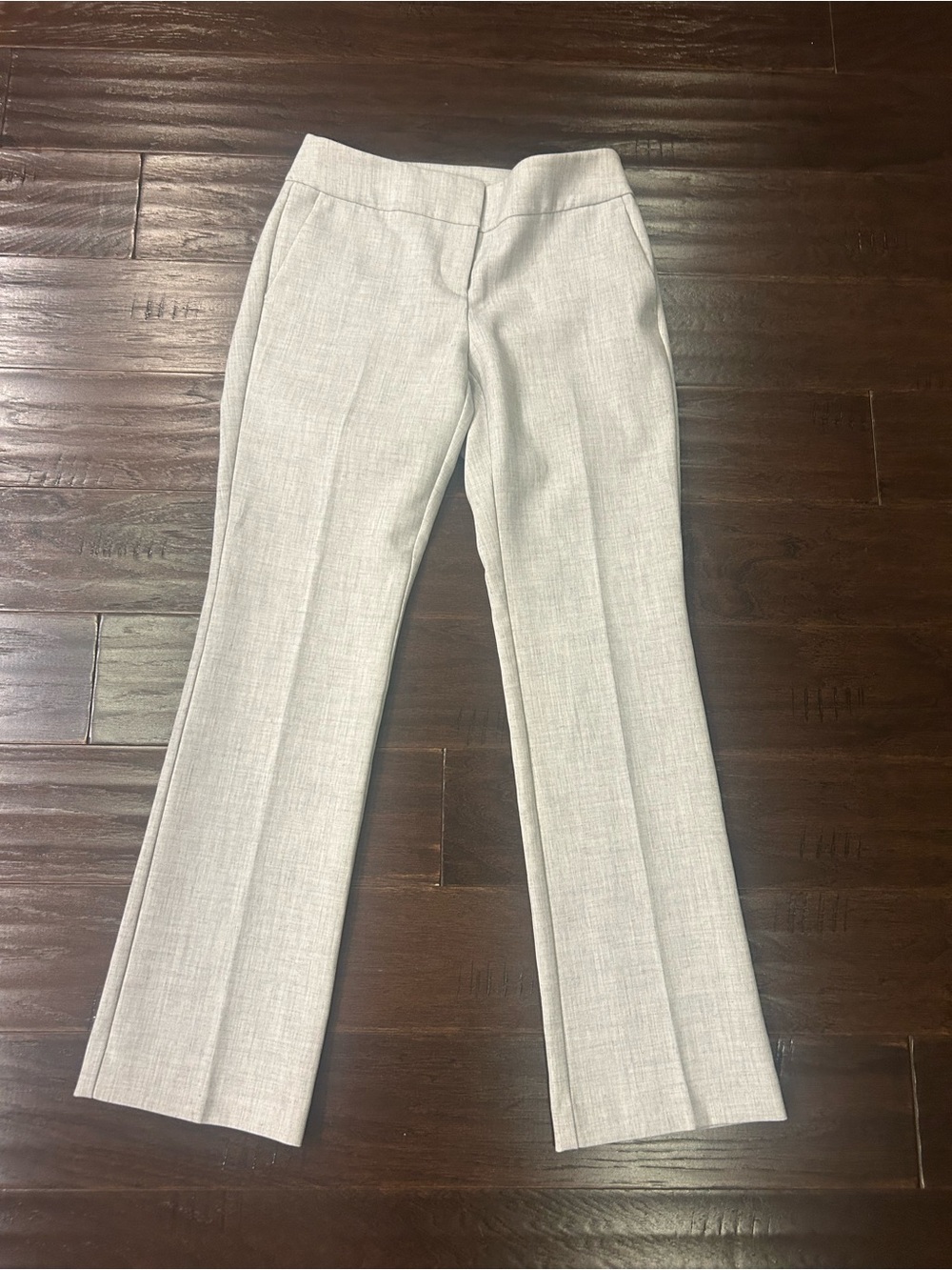 Ann Taylor Light Gray Tailored Dress Trousers